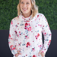 IN STOCK Soft Funnel Neck - Pink Bloom