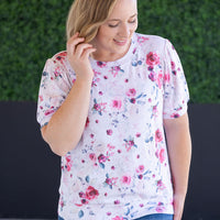 IN STOCK Katie Cozy Top - Pink Bloom