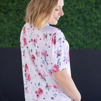 IN STOCK Katie Cozy Top - Pink Bloom