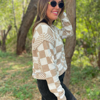 PREORDER: All Checkered Out Sweater in Four Colors