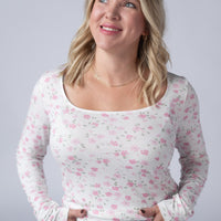 IN STOCK Alyssa Long Sleeve Top - Pretty in Pink Floral