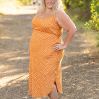 IN STOCK Reagan Ribbed Midi Dress - Pumpkin Floral FINAL SALE