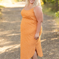 IN STOCK Reagan Ribbed Midi Dress - Pumpkin Floral FINAL SALE