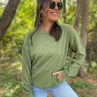 PREORDER: Magnolia Pocket Sweatshirt in Two Colors