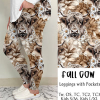 Fall Cow Leggings/Joggers | Run ends 6/30 | ETA 42 Days