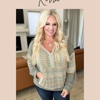 Crinkle Split Neckline Flutter Sleeve Top In Black