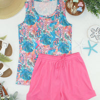 IN STOCK Ava Tank - Tropical Palm