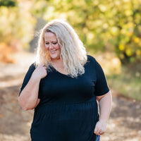 IN STOCK Sarah Ruffle Short Sleeve - Black