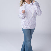 IN STOCK Hailey Pullover Hoodie - Blush Floral