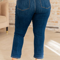 Bette Mid Rise Vintage Cuffed Skinny Capri