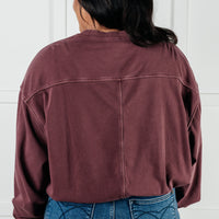 Beyond the Basics Pullover in Eggplant