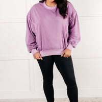 Beyond the Basics Pullover in Violet