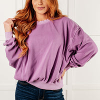 Beyond the Basics Pullover in Violet