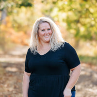 IN STOCK Sarah Ruffle Short Sleeve - Black