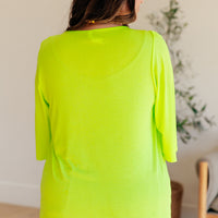 Cali Blouse in Neon Green