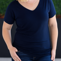 IN STOCK Chloe Cozy Tee - Navy