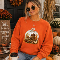 Cozy Pumpkin Brown Mouse Sweatshirt