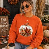 Cozy Pumpkin Hen Sweatshirt