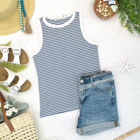IN STOCK Classic Tank - Blue and White
