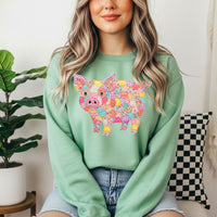 Spring Pig Patch Sweatshirt