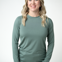 IN STOCK Blair Long Sleeve Top - Dusty Jade