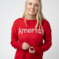 IN STOCK America Red Top