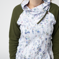 IN STOCK Classic Zoey ZipCowl Sweatshirt - Olive Meadow and Olive