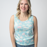 IN STOCK Ava Tank - Aqua Palm