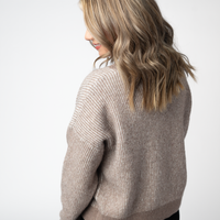 IN STOCK Josie Cozy Crew Sweater - Mocha