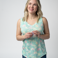 IN STOCK Noelle Tank - Aqua Palm