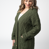 IN STOCK Brooks Button Sweater Cardigan - Olive