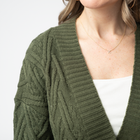 IN STOCK Brooks Button Sweater Cardigan - Olive