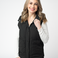 IN STOCK Remy Zip Up Vest - Black