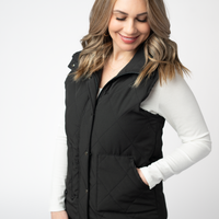 IN STOCK Remy Zip Up Vest - Black