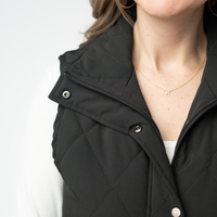 IN STOCK Remy Zip Up Vest - Black