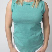 IN STOCK Morgan Micro Striped Tank - Jade