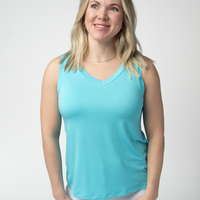 IN STOCK Noelle Tank - Aqua