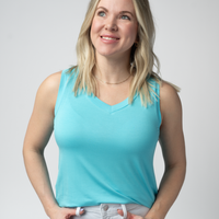 IN STOCK Noelle Tank - Aqua