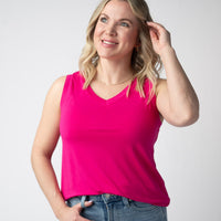 IN STOCK Noelle Tank - Hot Pink