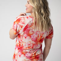 IN STOCK Raelynn V-Neck Top - Sunset Tropical Floral