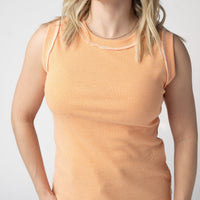 IN STOCK Morgan Micro Striped Tank - Orange