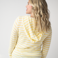 IN STOCK Amelia Striped Hoodie - Lemon