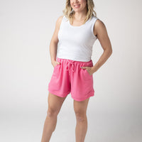IN STOCK Weslie Waffle Shorts - Pink