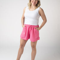 IN STOCK Weslie Waffle Shorts - Pink
