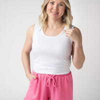 IN STOCK Weslie Waffle Shorts - Pink