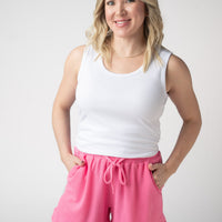 IN STOCK Weslie Waffle Shorts - Pink