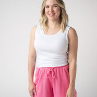 IN STOCK Weslie Waffle Shorts - Pink
