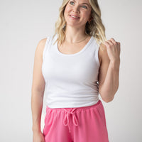 IN STOCK Weslie Waffle Shorts - Pink