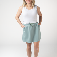 IN STOCK Serena Luxe Skort - Ocean Blue