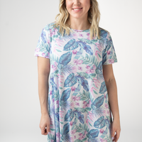 IN STOCK Alicia Dress - Tropical Leaf